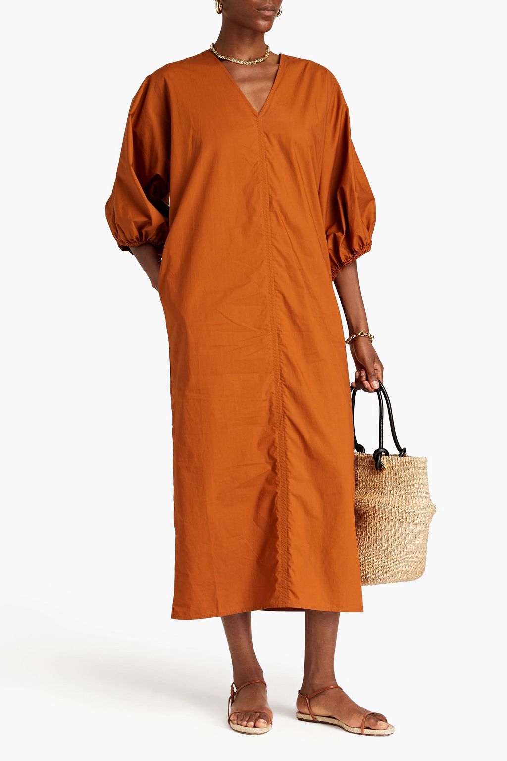 BY MALENE BIRGER Edna cotton-poplin midi dress