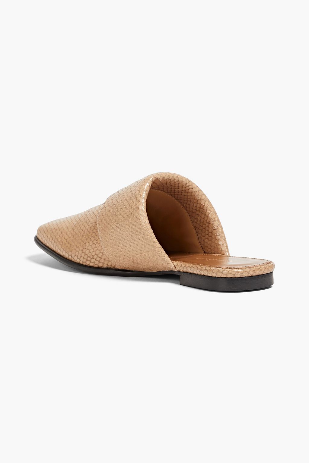 BY MALENE BIRGER Mollys snake-effect leather mules