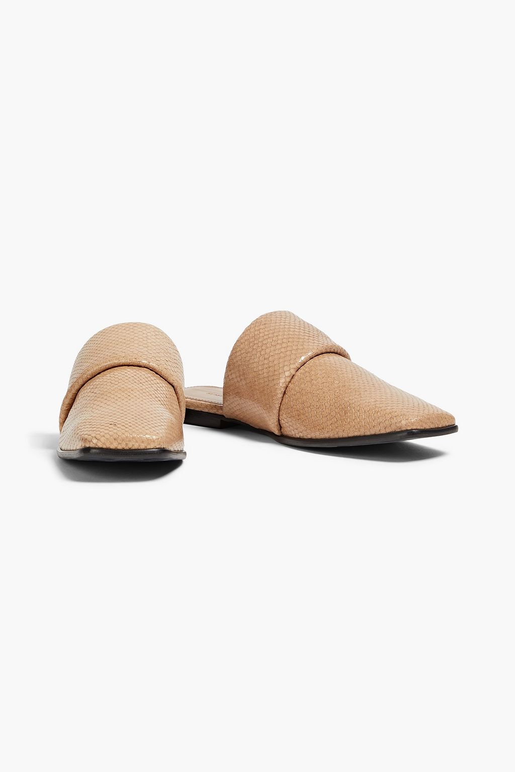 BY MALENE BIRGER Mollys snake-effect leather mules