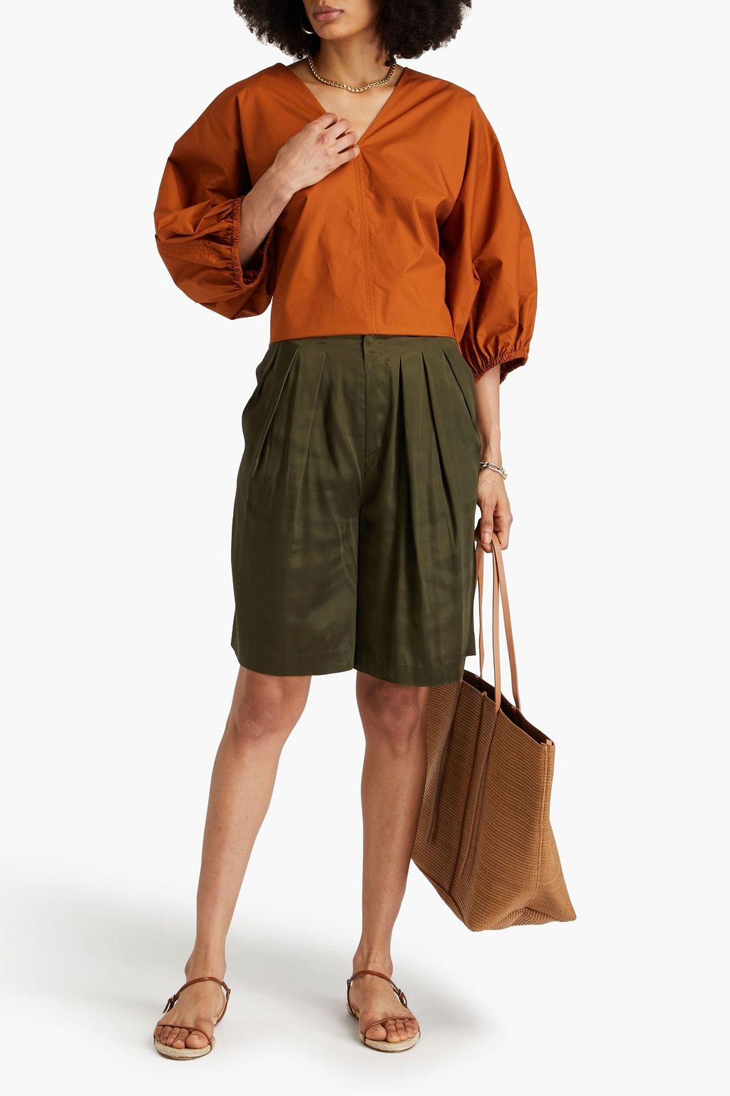 BY MALENE BIRGER Cotton-poplin blouse