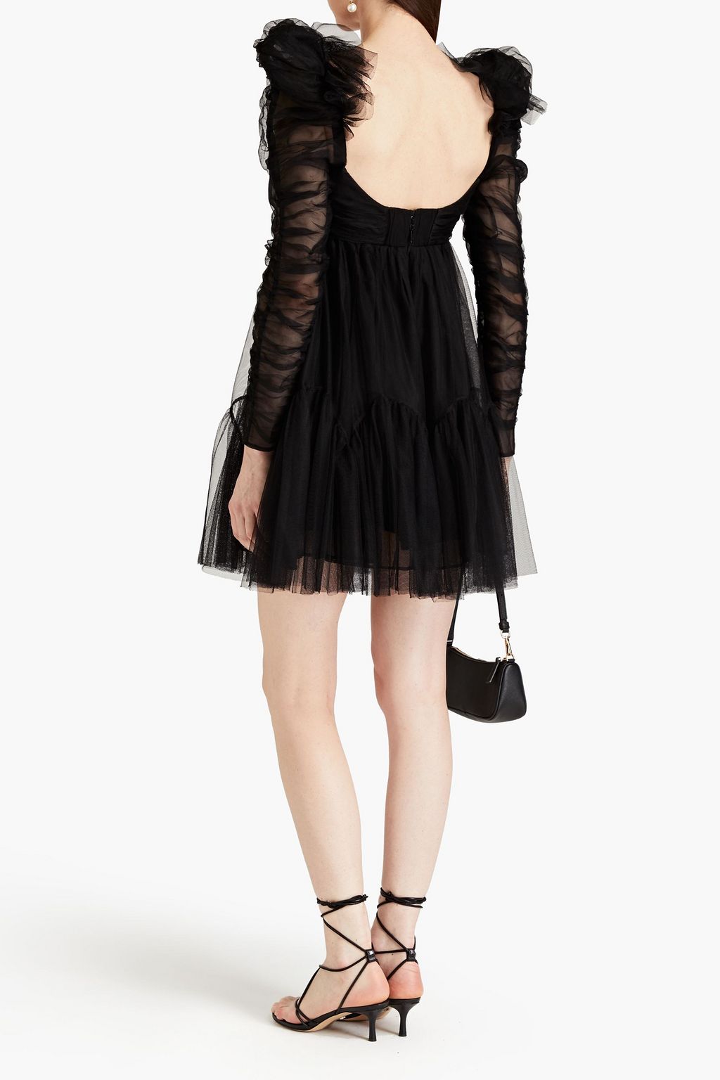 ZIMMERMANN Ruched tulle mini dress