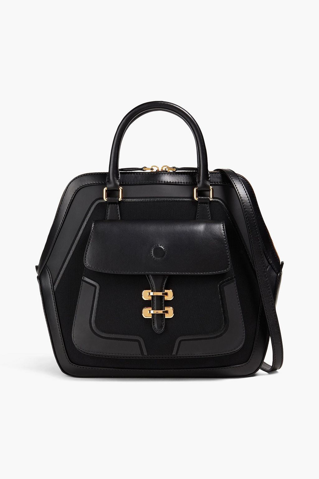 ALBERTA FERRETTI Coated mesh and leather tote | THE OUTNET