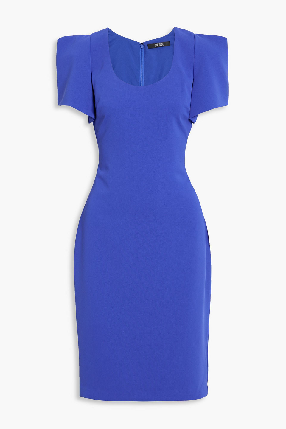 Badgley Mischka Crepe Dress In Royal Blue