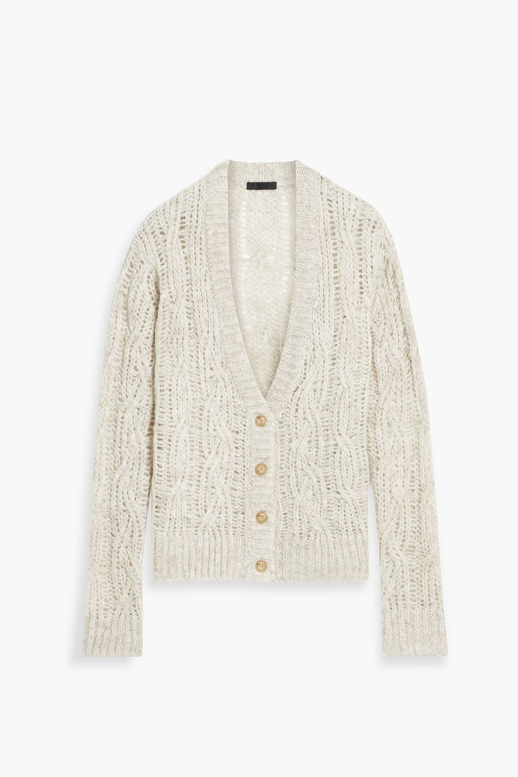 Cable knit cardigan