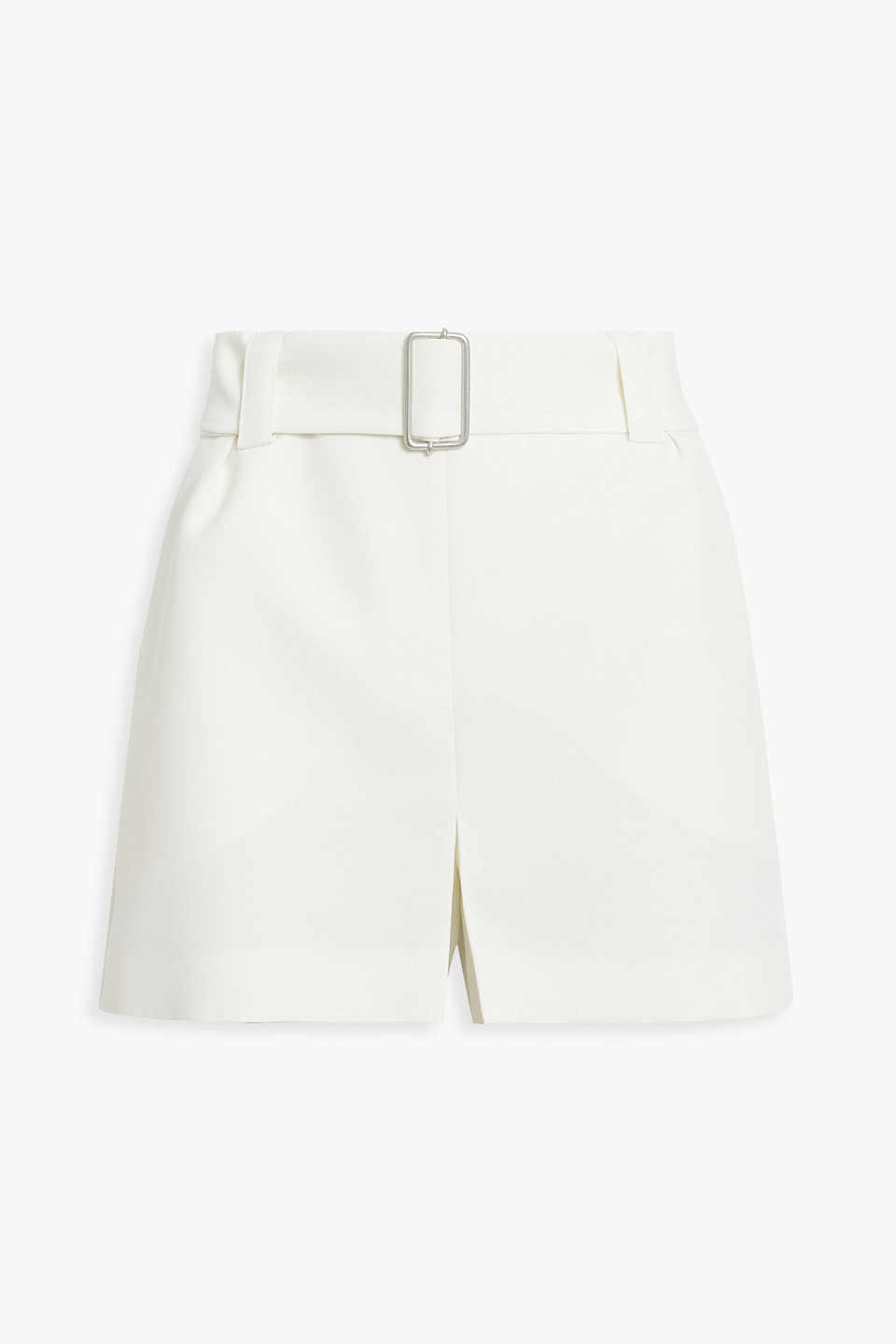 Belted canvas shorts