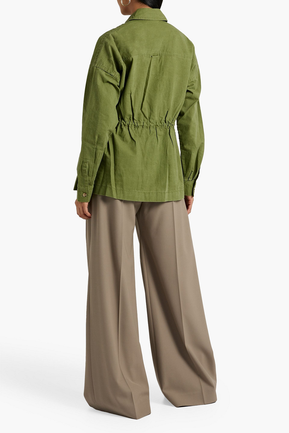 Shop Atm Anthony Thomas Melillo Cotton-ripstop Jacket In Leaf Green