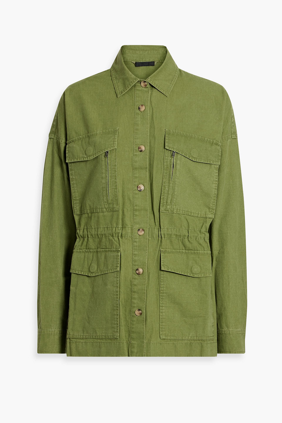 Atm Anthony Thomas Melillo Cotton-ripstop Jacket In Leaf Green