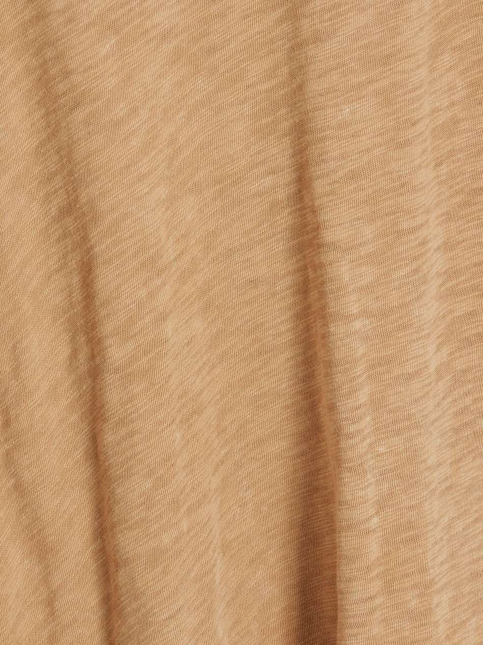 distressed slub cotton-jersey top
