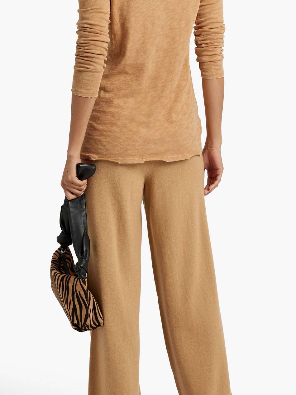 distressed slub cotton-jersey top