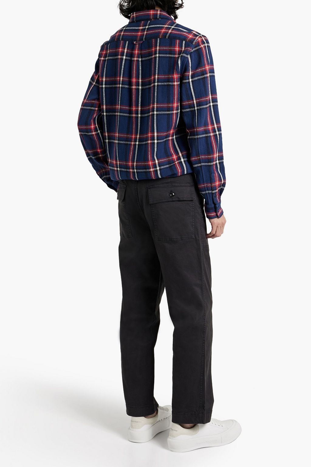 ALEX MILL Frontier kariertes Hemd aus Baumwollflanell