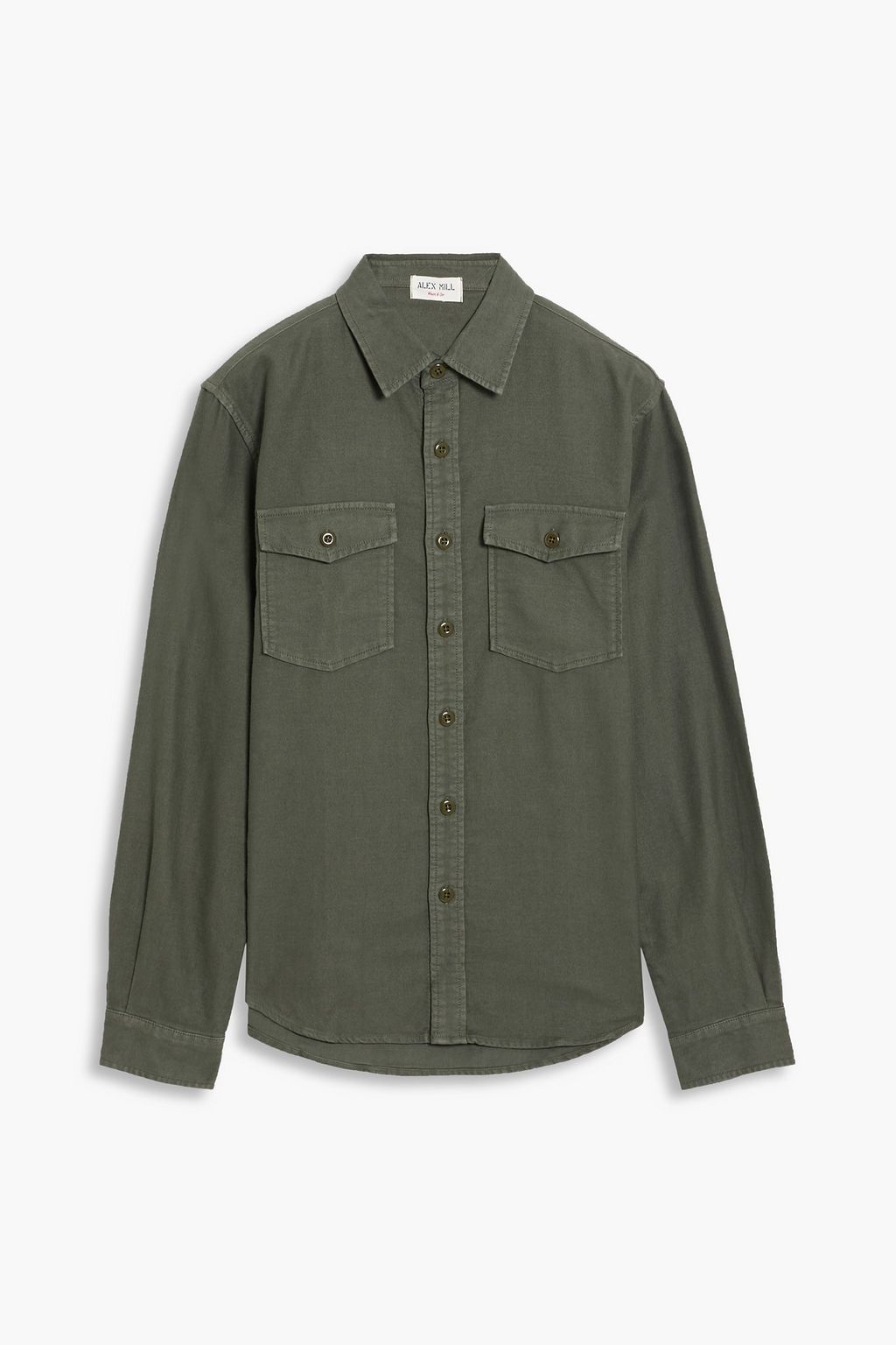 ALEX MILL Frontier brushed cotton-flannel shirt | THE OUTNET