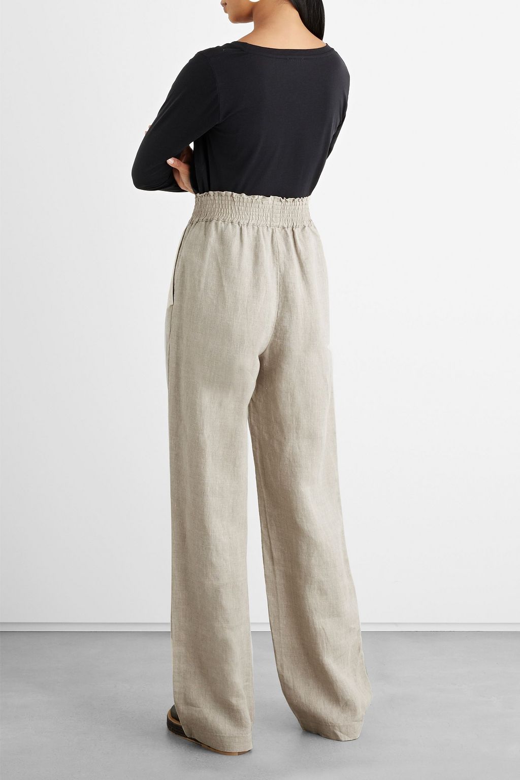 IRIS & INK Keira linen wide-leg pants