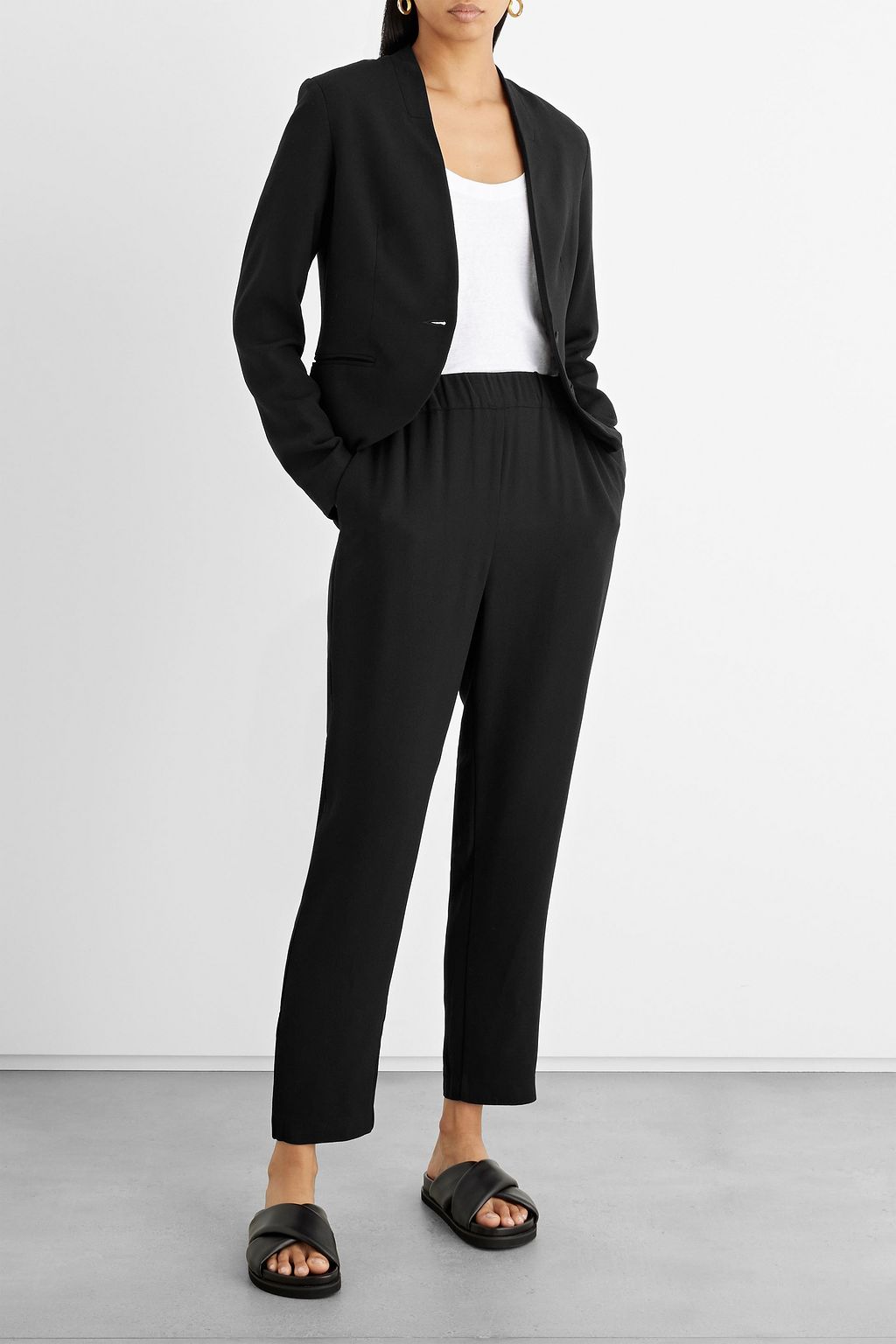 IRIS & INK Lana crepe tapered pants | THE OUTNET