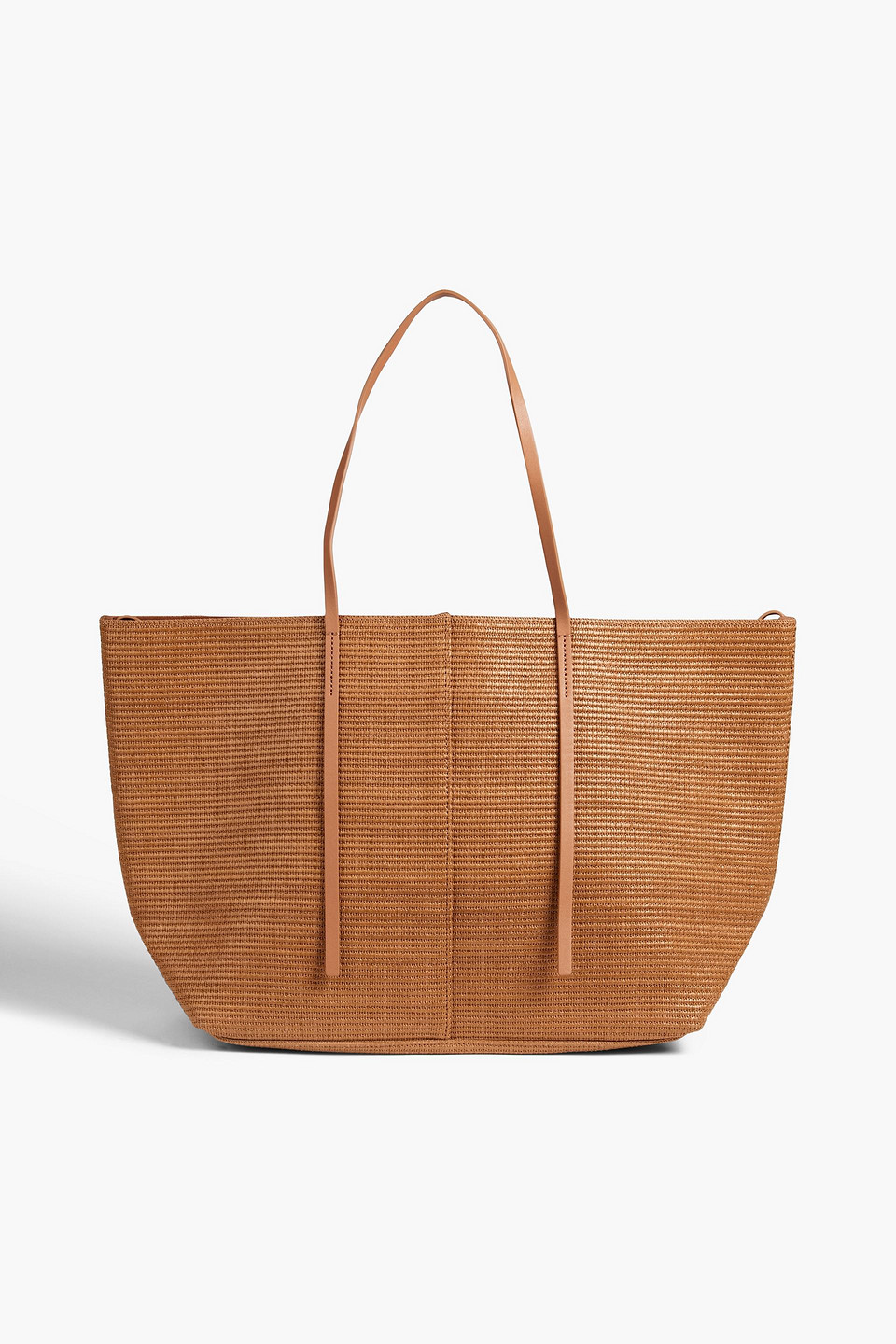 By Malene Birger Abilla Faux Raffia Tote In Brown