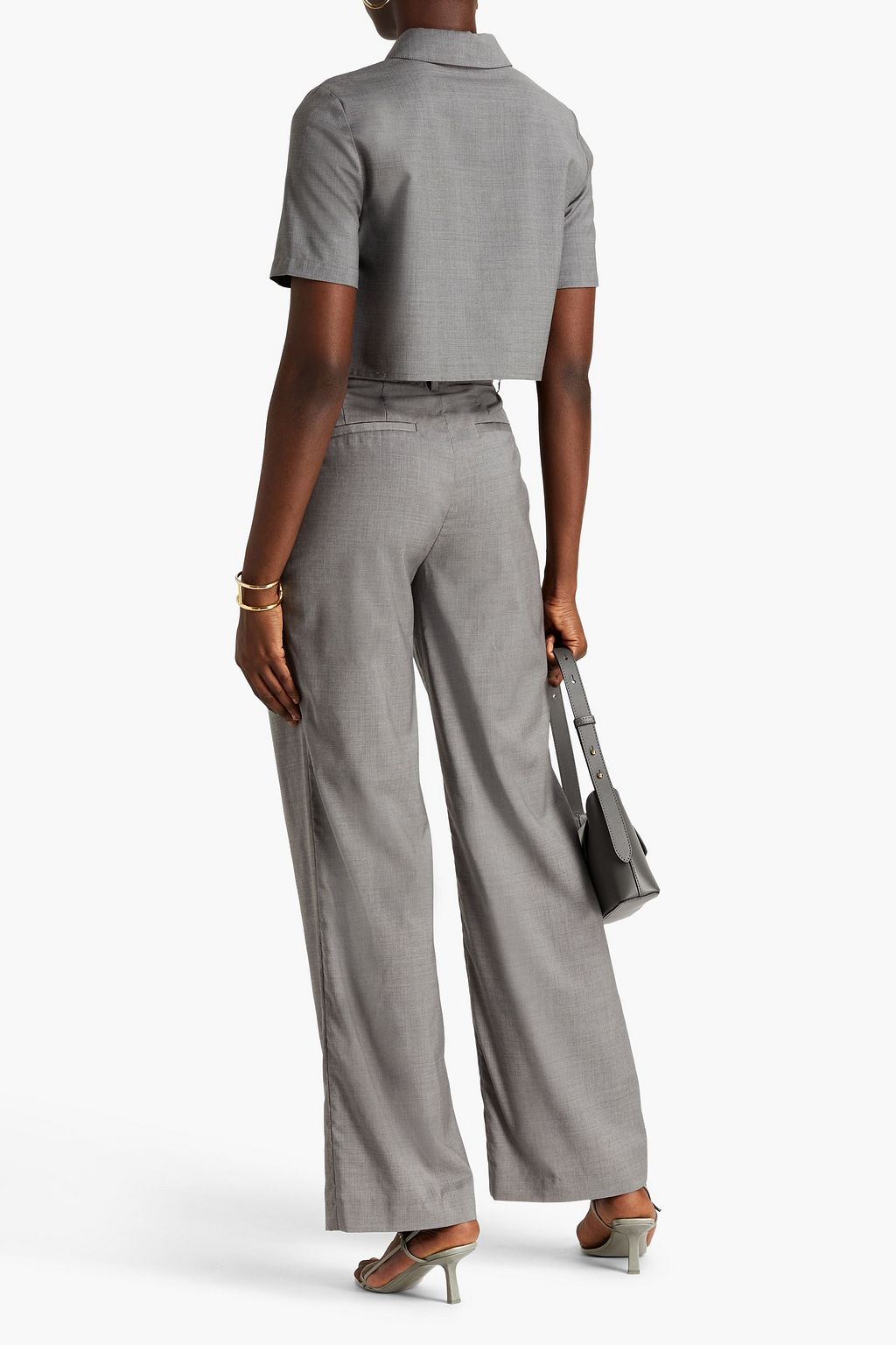 LOULOU STUDIO Sbiru pleated wool wide-leg pants