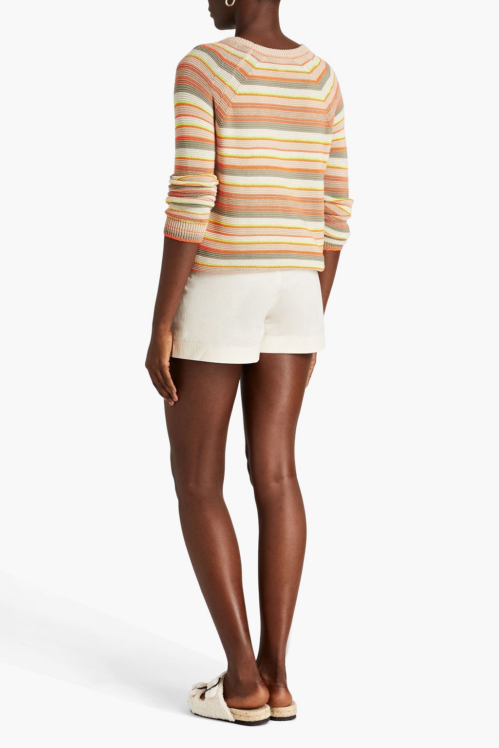 COTTON BY AUTUMN CASHMERE Striped cotton sweater