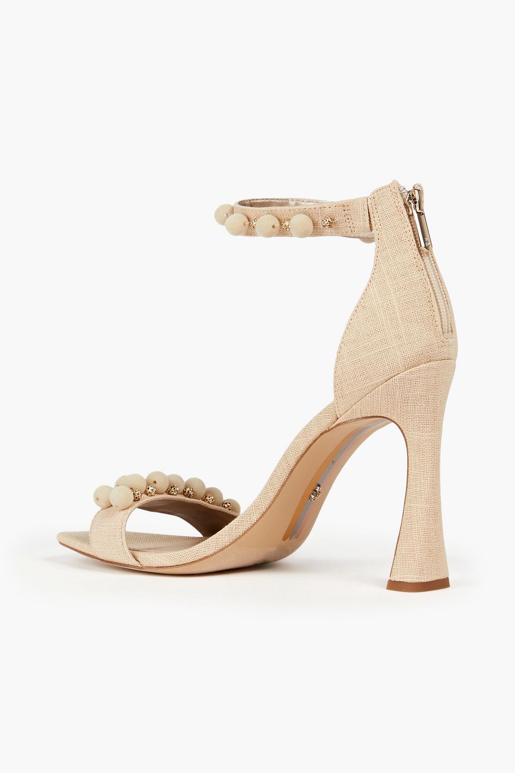 SAM EDELMAN صندل «لويلا» من الكانفاس مزين بالخرز