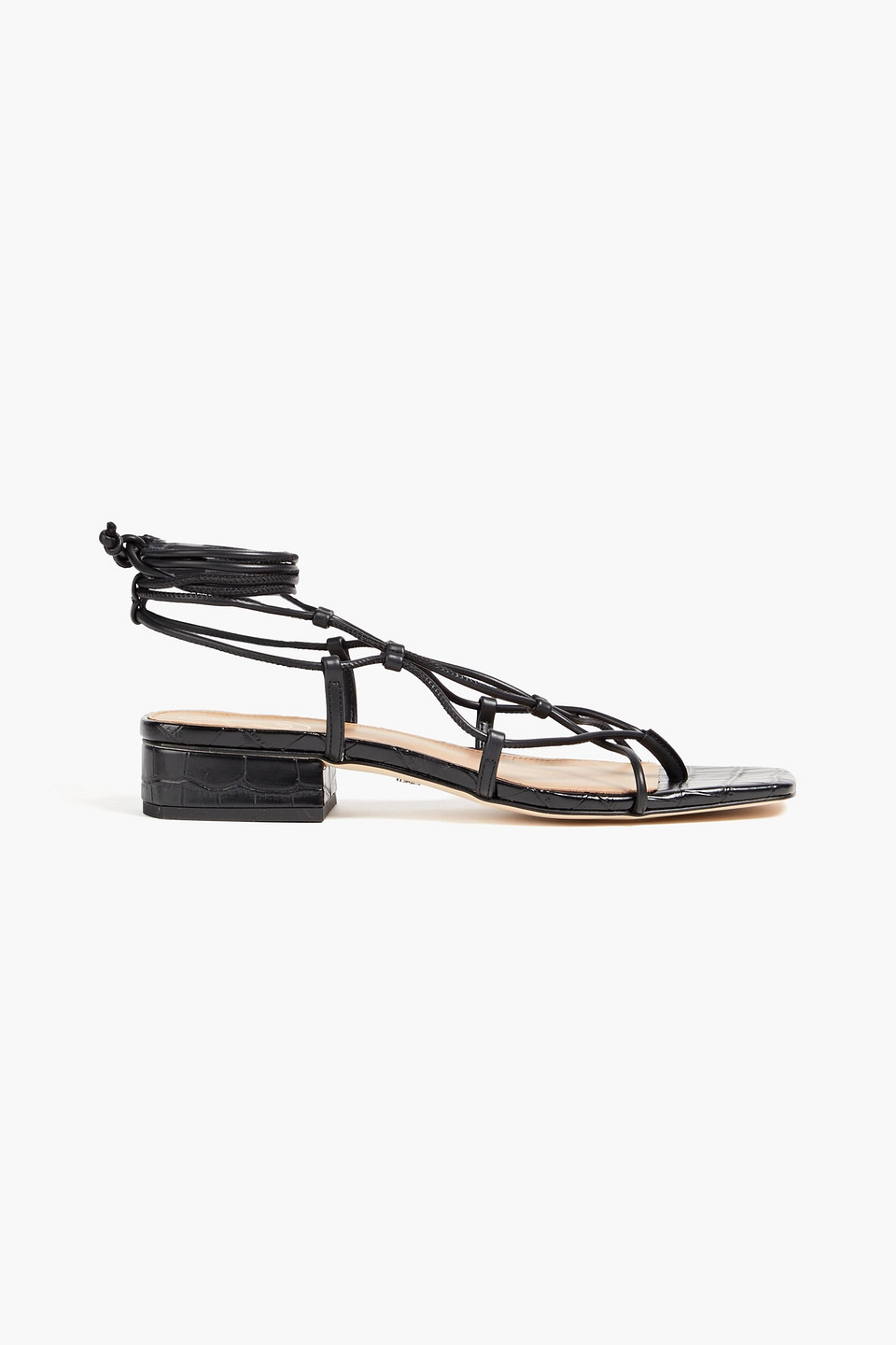 SAM EDELMAN DAFFY FAUX CROC-EFFECT LEATHER SANDALS 3074457345637264703