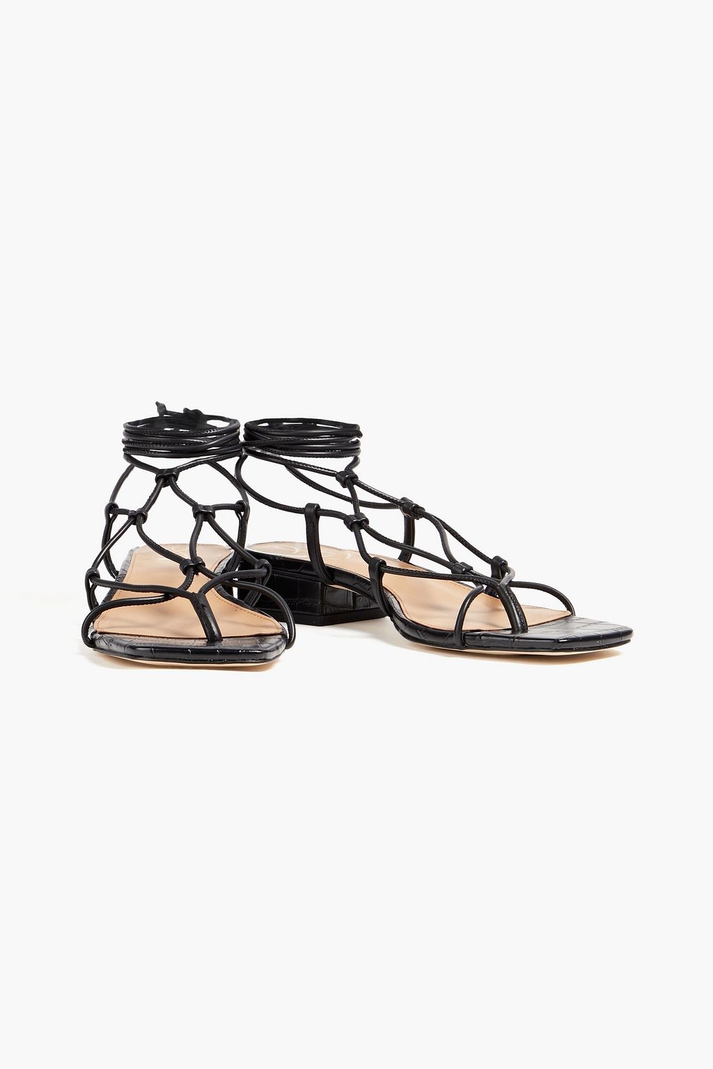 SAM EDELMAN Daffy フェイククロコ風レザー サンダル