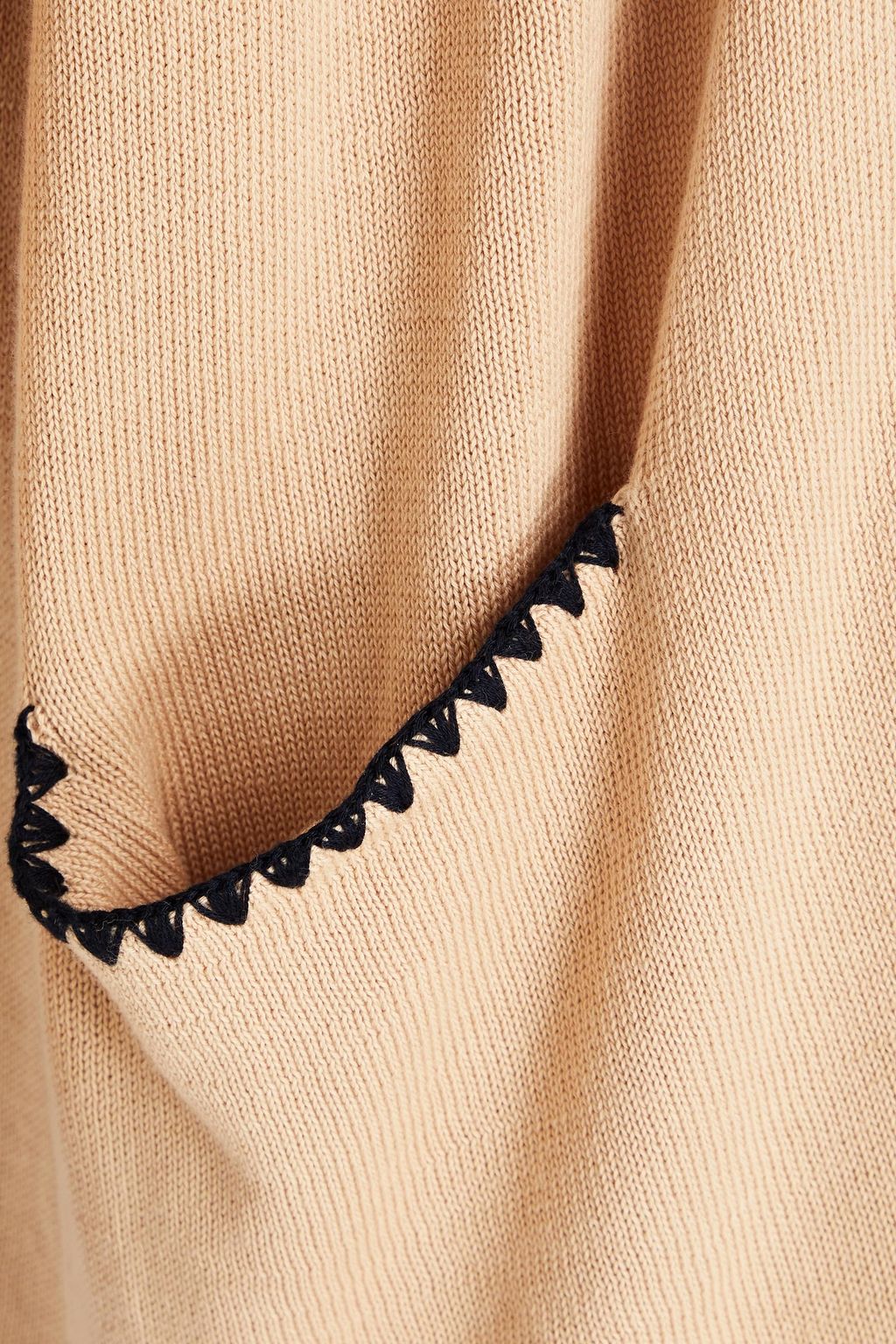 AUTUMN CASHMERE Crochet-trimmed cotton cardigan