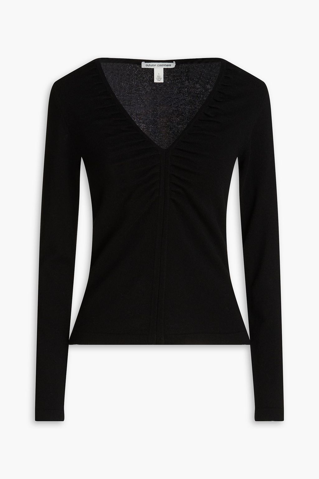 Ruched cashmere sweater