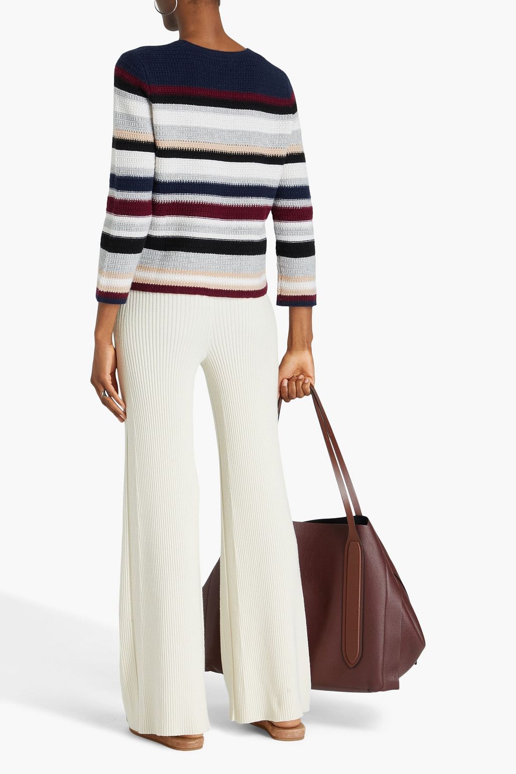 AUTUMN CASHMERE Striped cashmere sweater