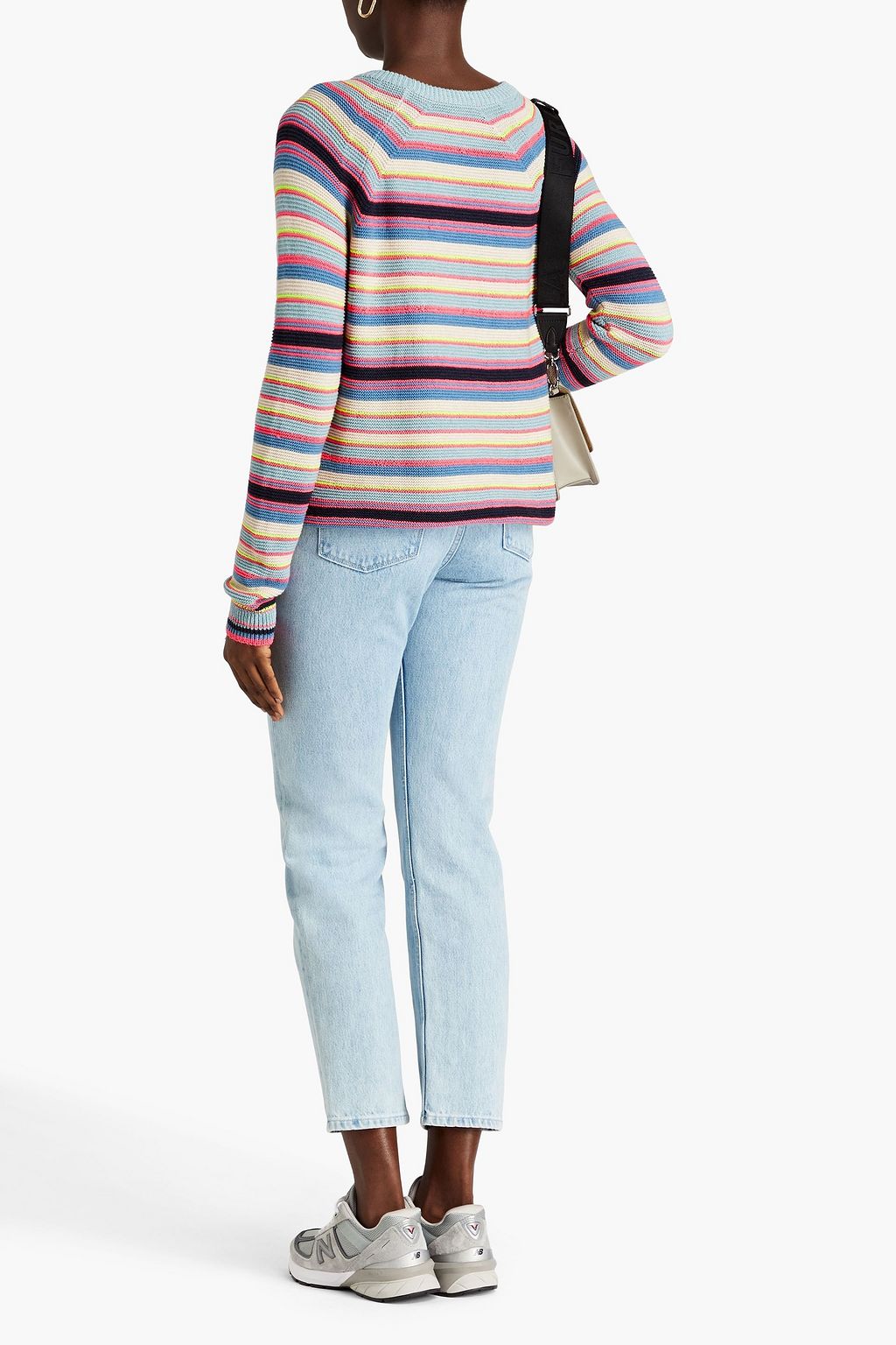 COTTON BY AUTUMN CASHMERE Striped cotton sweater