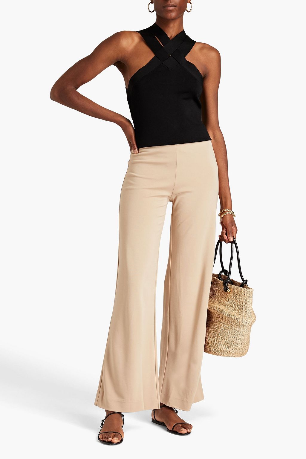 BY MALENE BIRGER Milah jersey wide-leg pants