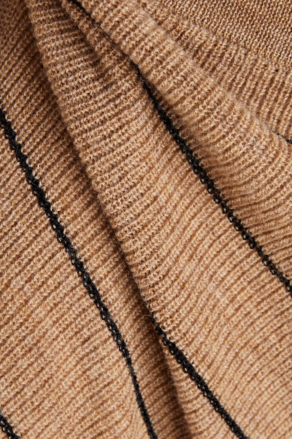 BY MALENE BIRGER شورت «فانس» من مزيج صوف الميرينو بتصميم مضلع مخطط