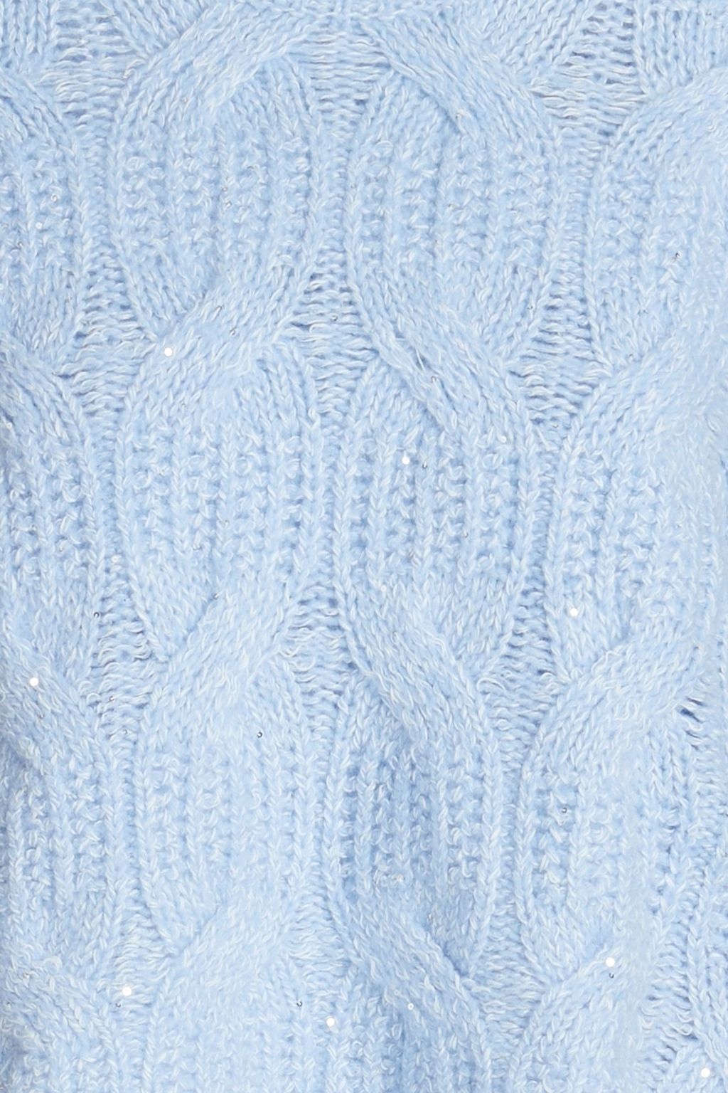 AUTUMN CASHMERE 시퀸 장식 케이블 니트 캐시미어 혼방 스웨터