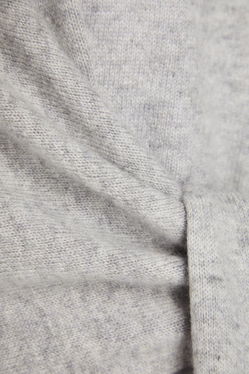 AUTUMN CASHMERE Wrap-effect mélange cashmere midi dress