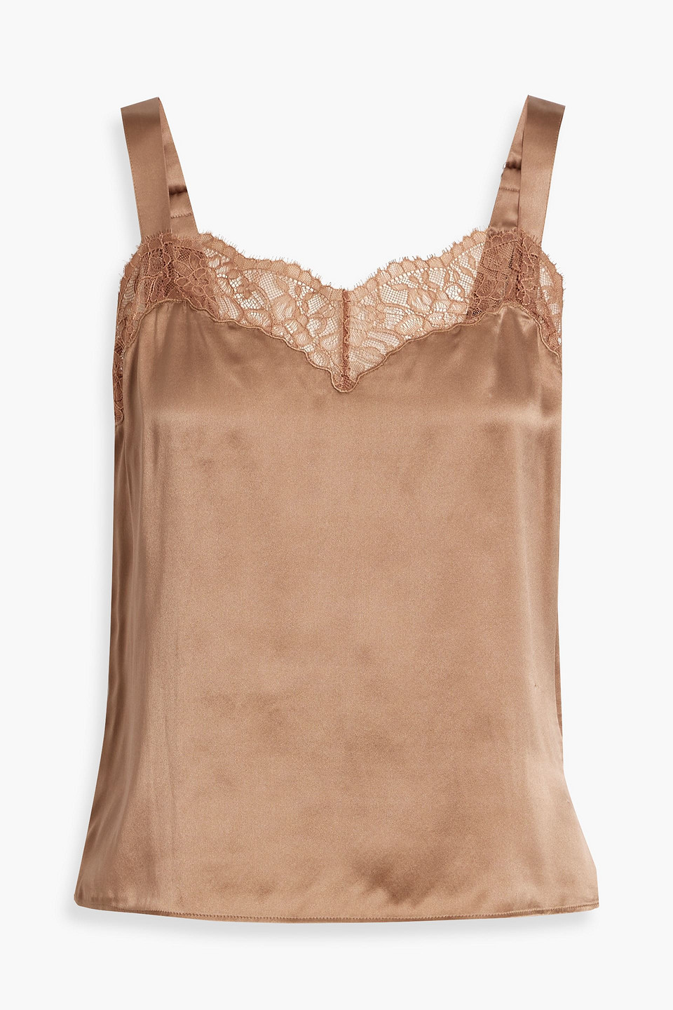 Cami NYC Seraphina lace-trimmed silk-satin camisole