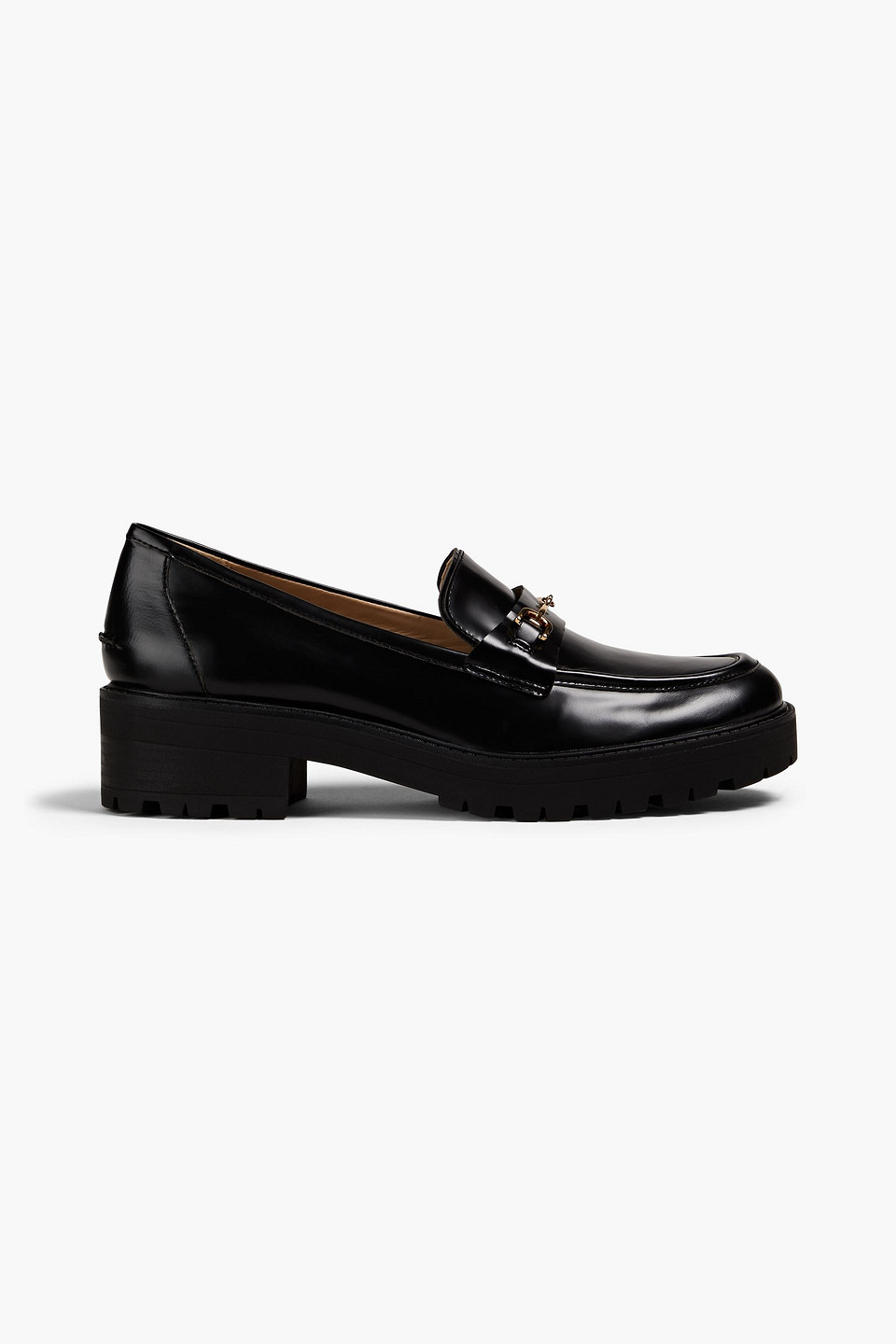 Tully embellished leather platform loafers