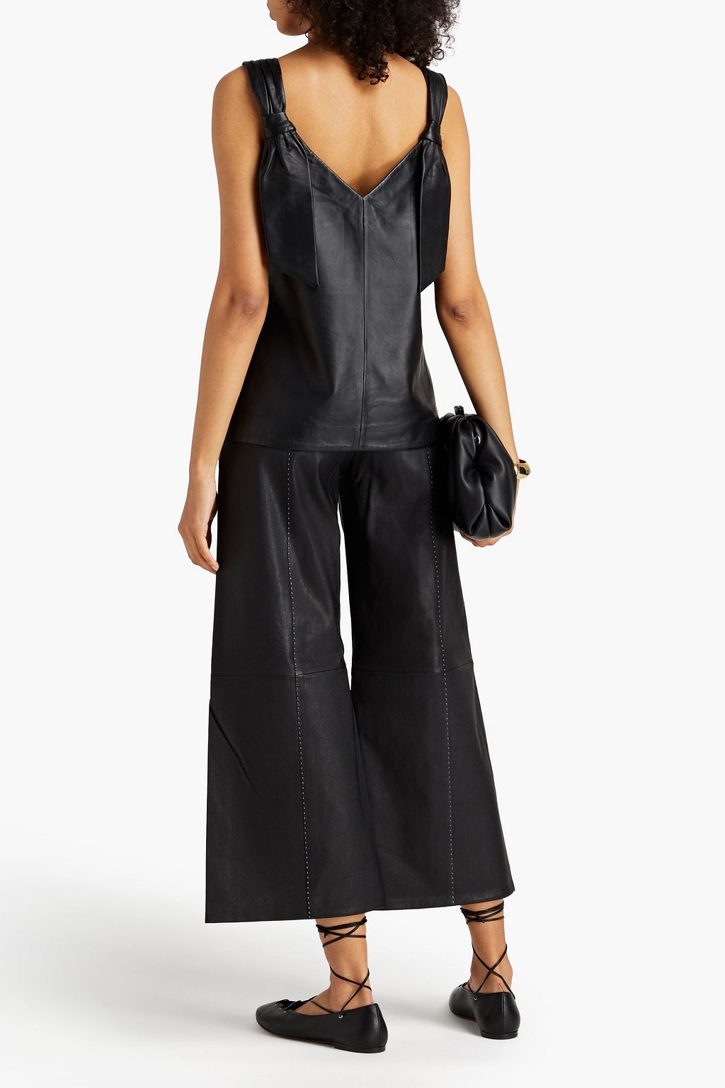 BY MALENE BIRGER Milora leather wide-leg pants