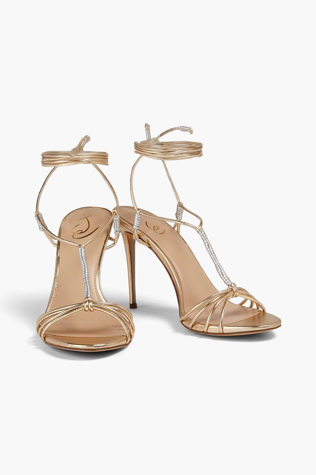 SAM EDELMAN صندل «صفية» من الجلد الصناعي بلون ميتاليك من لونين