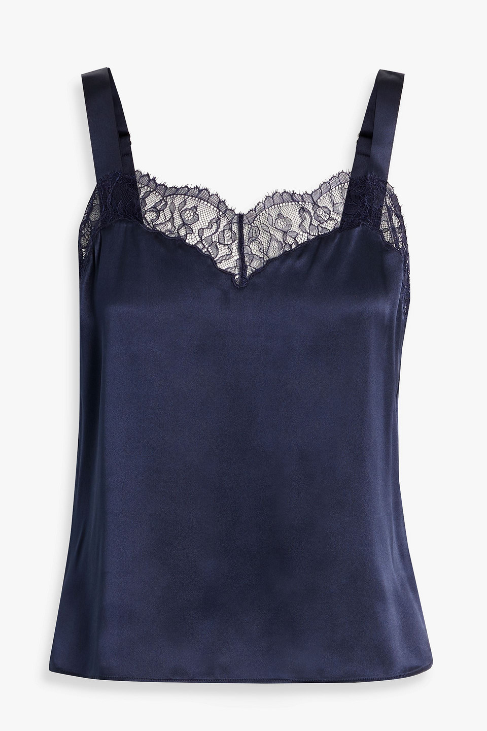 Cami NYC Seraphina lace-trimmed silk-satin camisole