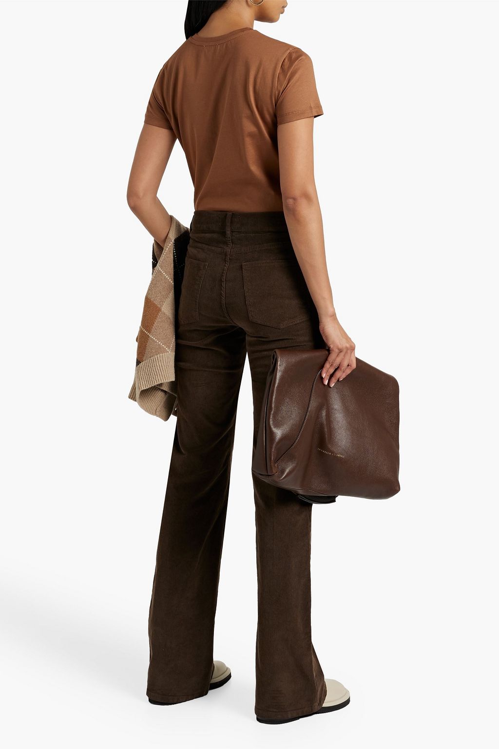 NILI LOTAN Celia cotton-blend corduroy bootcut pants