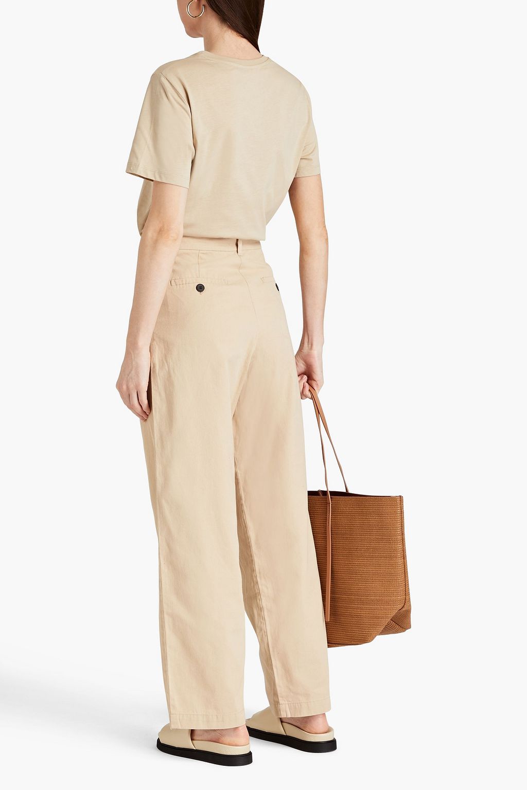 BY MALENE BIRGER 코튼 트윌 테이퍼드 팬츠