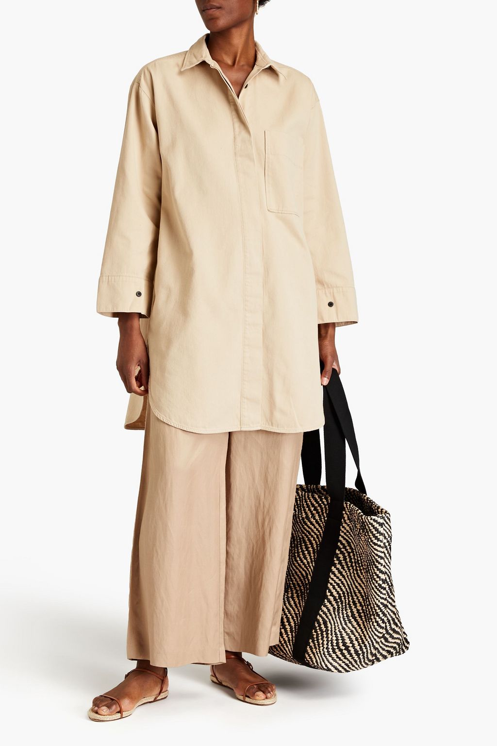 BY MALENE BIRGER Derissa cotton-twill shirt