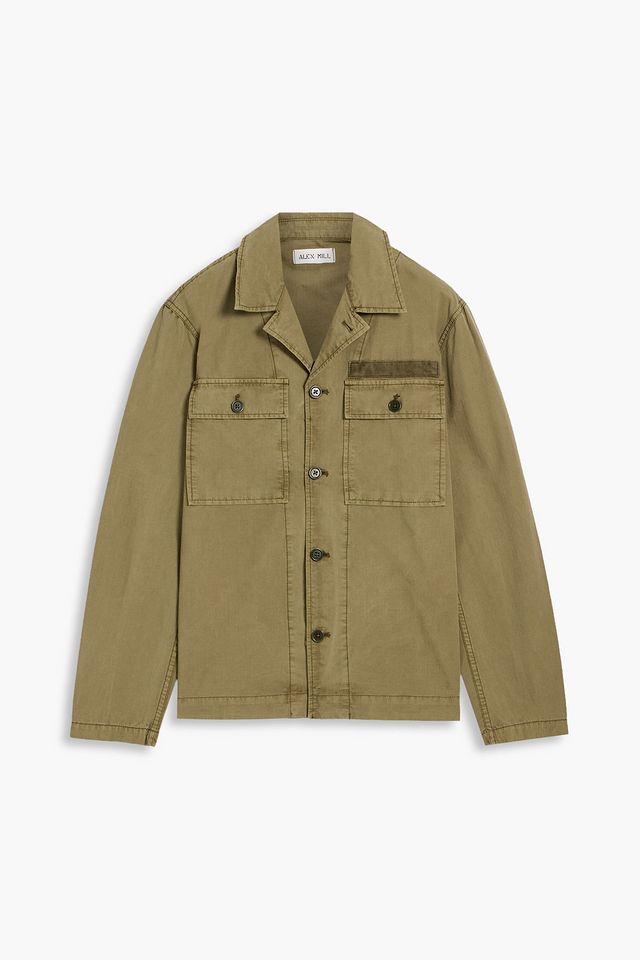 Appliquéd cotton-ripstop jacket