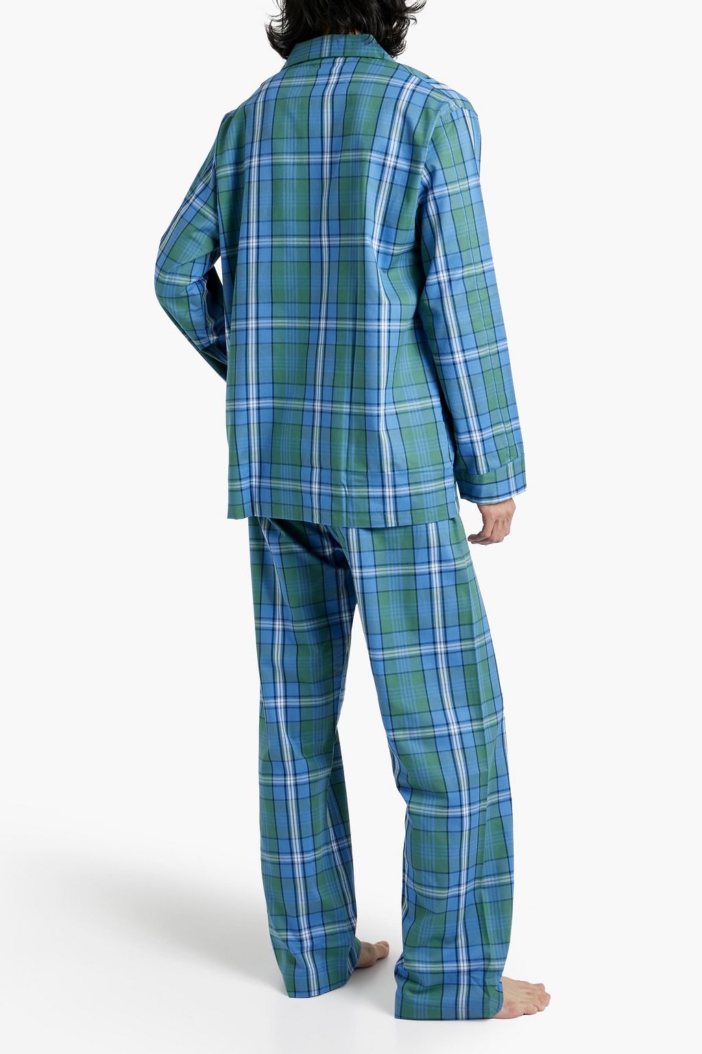 DEREK ROSE Ranga checked cotton-flannel pajama set