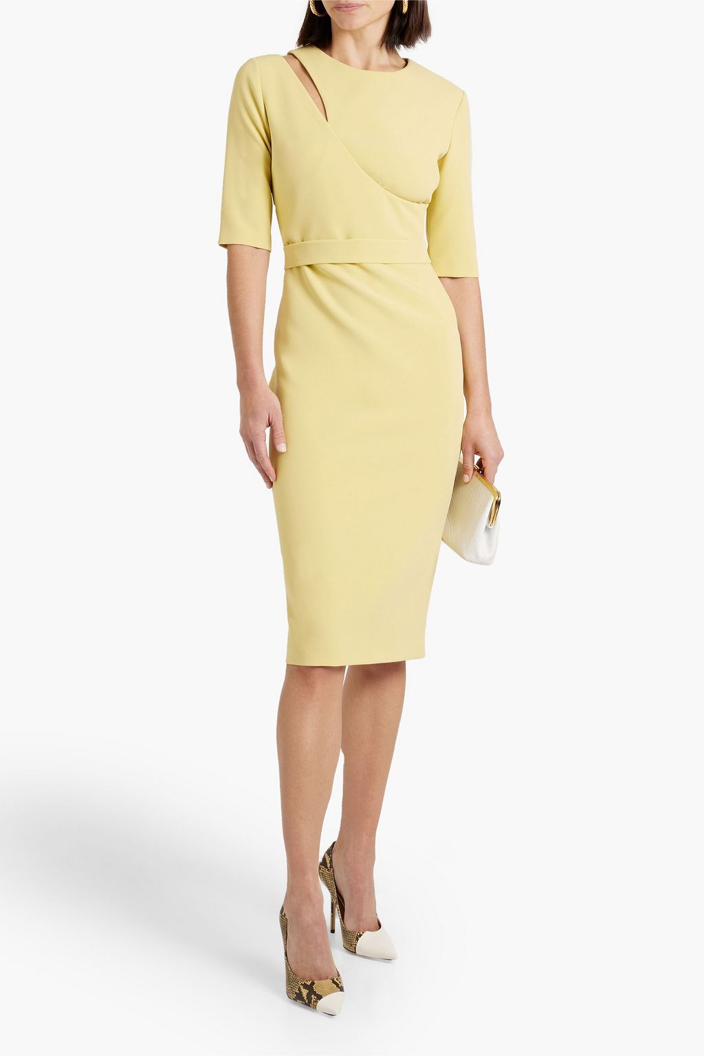 SAFIYAA Thara cutout crepe dress