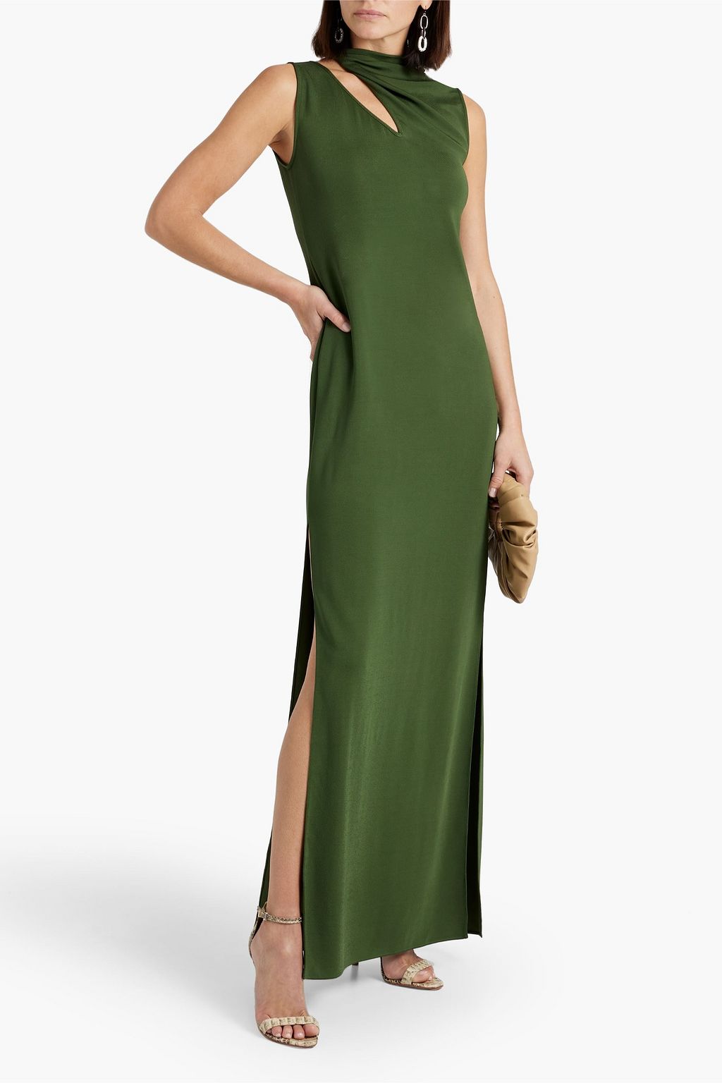 SAFIYAA Ifiona cutout jersey maxi dress