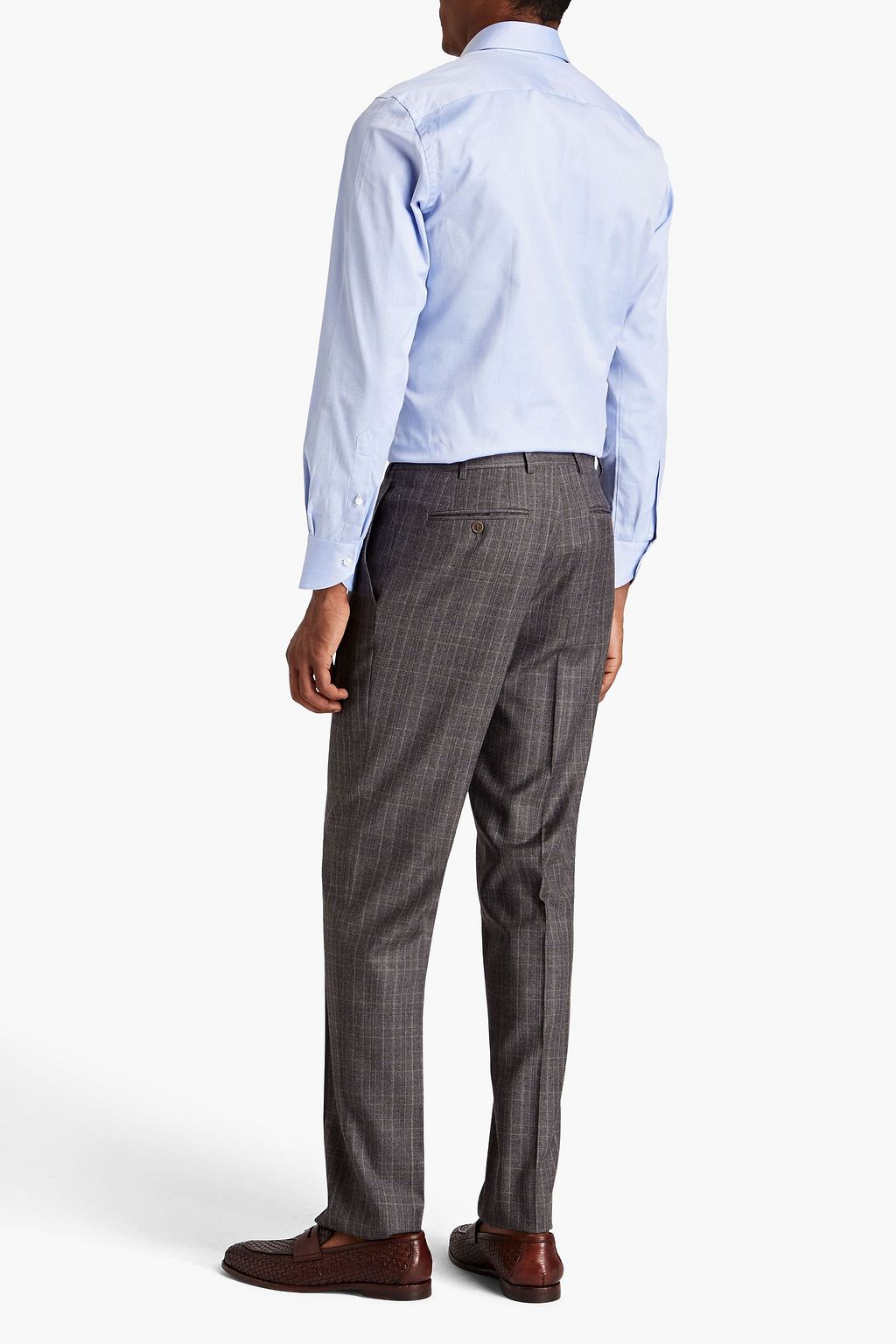 CANALI Cotton-jacquard shirt