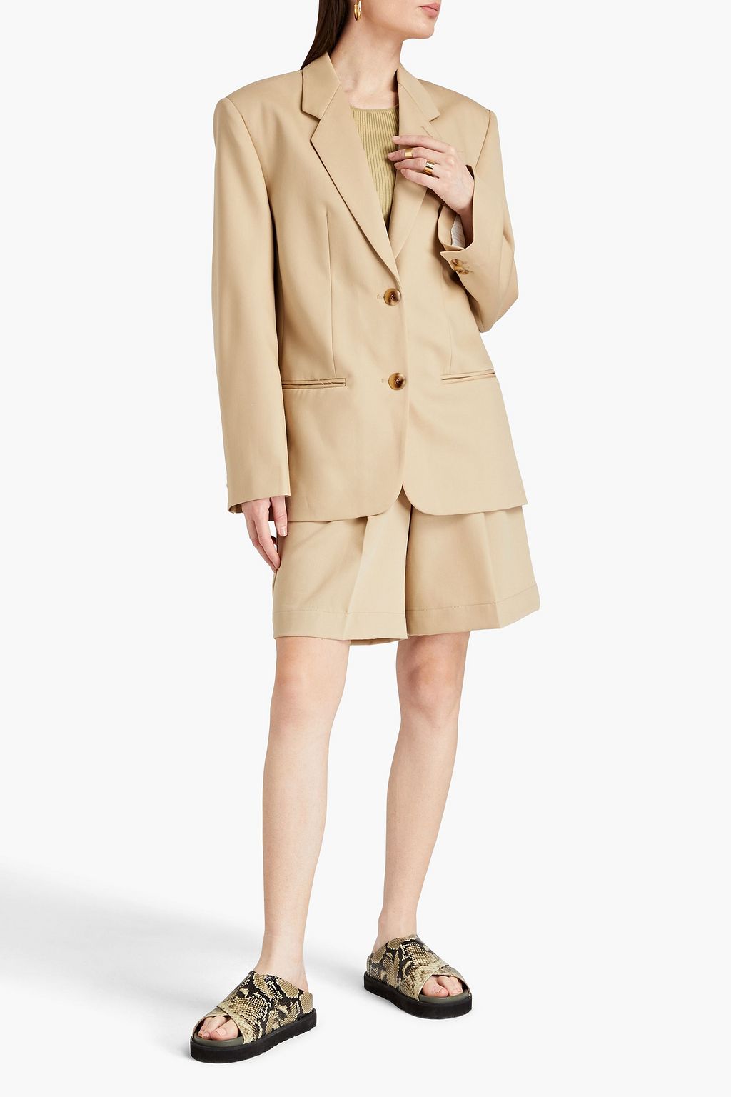 BY MALENE BIRGER Rosettan wool-twill blazer