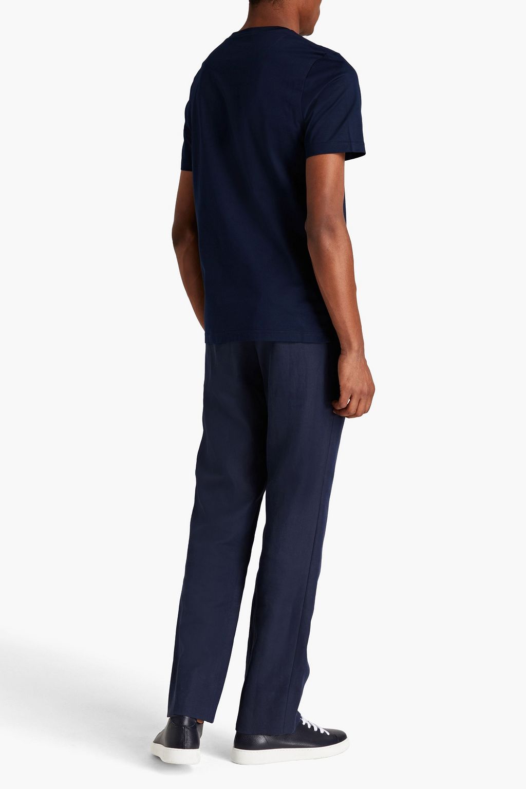 CANALI Printed cotton-jersey T-shirt