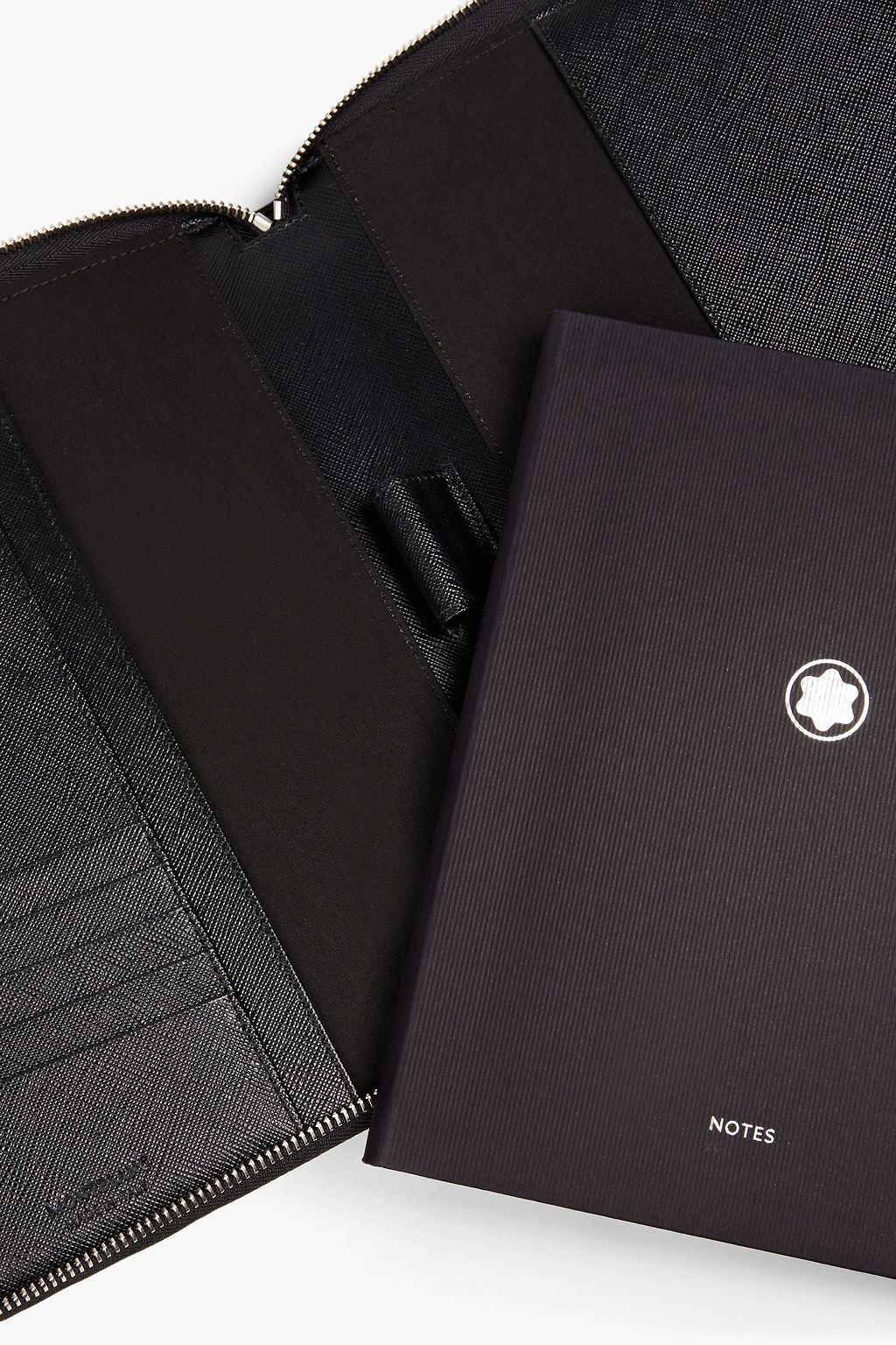 MONTBLANC Textured-leather notebook