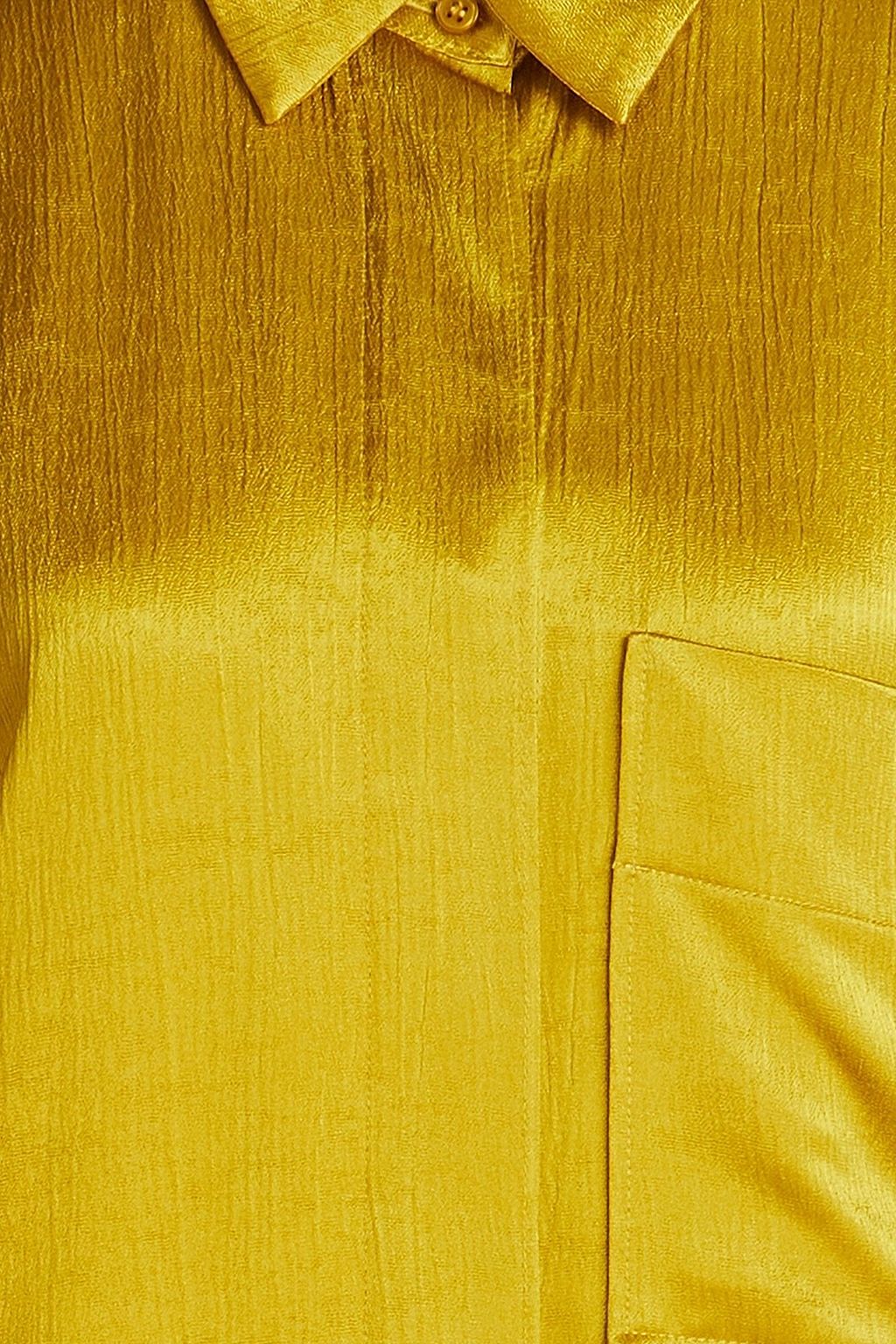 BY MALENE BIRGER فستان قصير بأسلوب القميص “أوليس” من ساتان كريب بتصميم مجعد