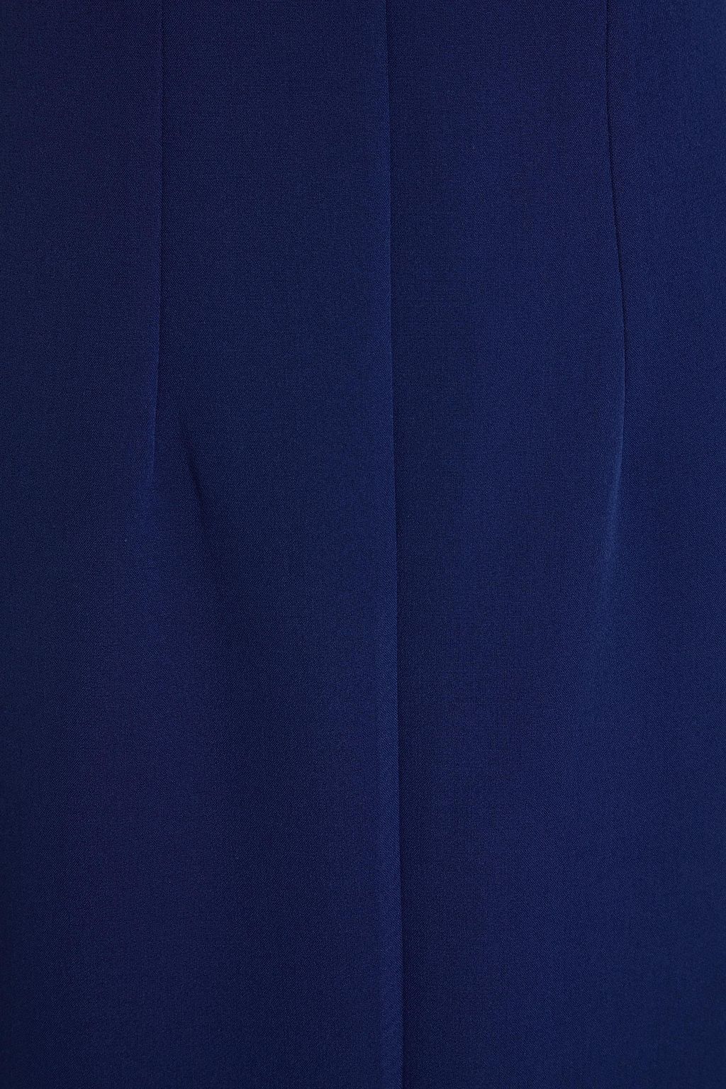 SAFIYAA ストラップレス ストレッチクレープ ロングドレス
