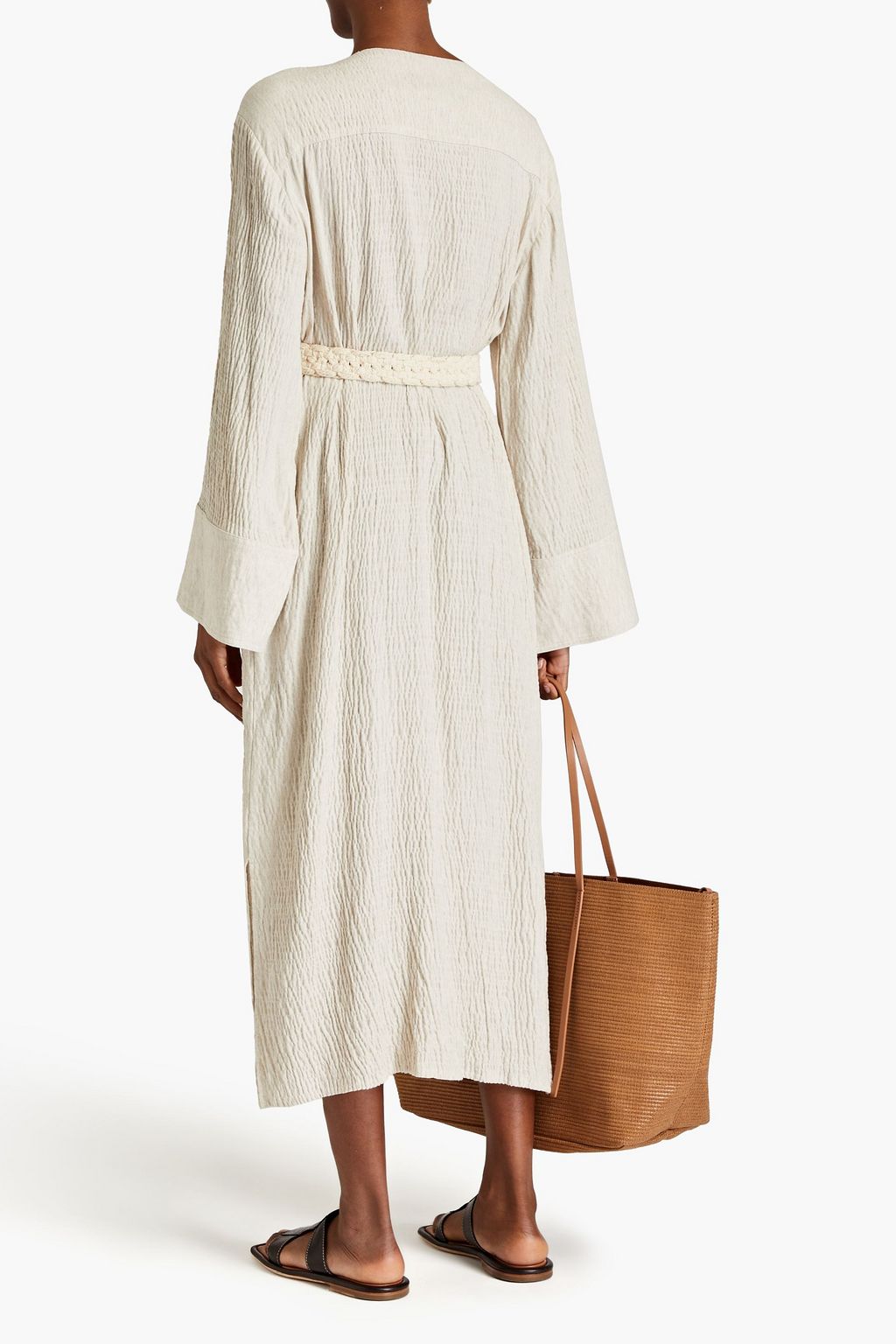 BY MALENE BIRGER シアサッカー ミディワンピース